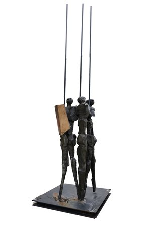 Nag Arnoldi (Locarno, 1928 - Lugano, 2017) Astati Bronzo h. cm. 400 Autentica...