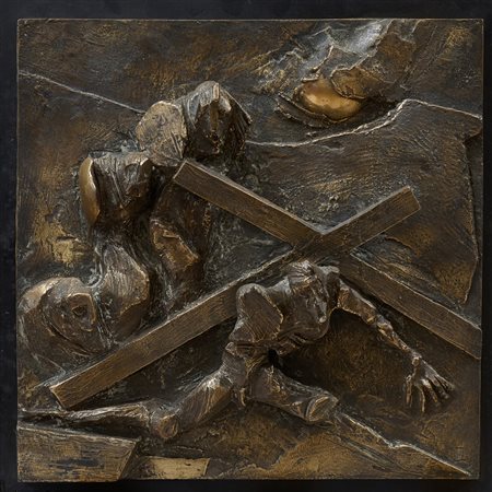 Nag Arnoldi (Locarno, 1928 - Lugano, 2017) Via Crucis III° Stazione...