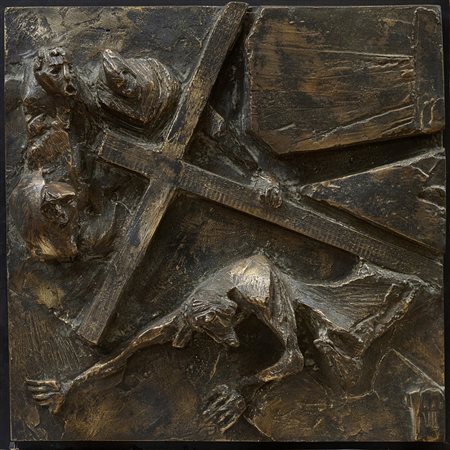 Nag Arnoldi (Locarno, 1928 - Lugano, 2017) Via Crucis VII° Stazione...