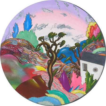 Luca Alinari (Firenze, 1943 - Firenze, 2019) Paesaggio Olio su tela applicata...