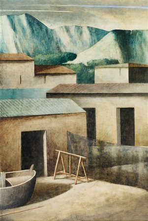 Marcello Scuffi (Tizzana (Pt), 1948 - Pistoia, 2021) Il mare di inverno -...