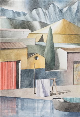 Marcello Scuffi (Tizzana (Pt), 1948 - Pistoia, 2021) 2015 Acquerello su carta...