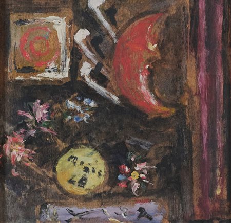 Filippo De Pisis (Ferrara, 1896 - Milano, 1956) Il tiro a segno 1948 Olio su...