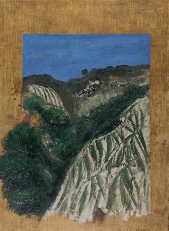 Carlo Mattioli (Modena, 1911 - Parma, 1994) Paesaggio 1992 Olio su tela cm....