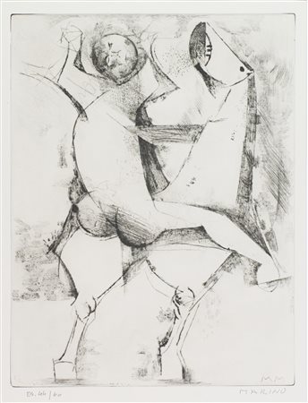 Marino Marini (Pistoia, 1901 - Viareggio, 1980) Tamburlano 1969 Incisione ad...