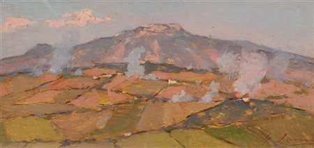 Giovanni Lomi (Livorno, 1889 - Livorno, 1969) Casciana - Cannoneggiamenti...