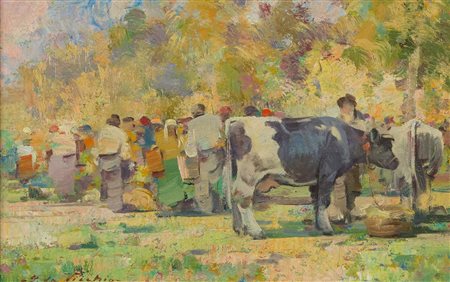 Giulio Da Vicchio (Vicchio di Mugello, 1925 - Livorno, 2004) Angolo di fiera...