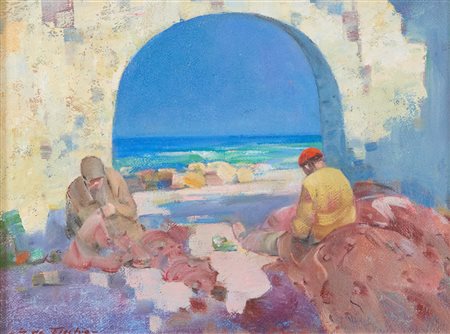 Giulio Da Vicchio (Vicchio di Mugello, 1925 - Livorno, 2004) Rattoppando le...