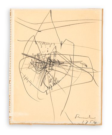 EMILIO SCANAVINO (1922-1986) - Senza Titolo, 1954