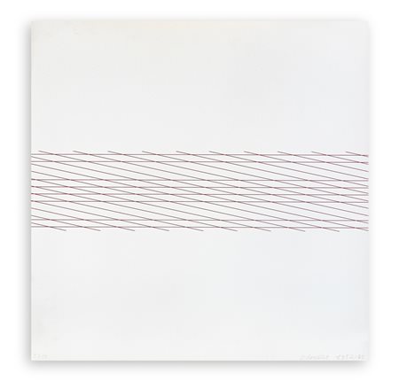 FRANÇOIS MORELLET (1926-2016) - 1 trame horizontal 1 trame oblique, 1952/1975