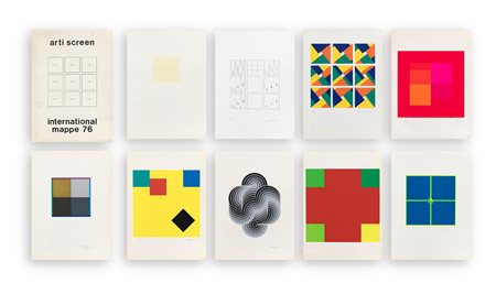 AUTORI VARI (BILL, CALDERARA, FRANGI, GRAESER, HERDEG, LOHSE, PIEMONTI, SAPONE E SHIZUKO) - International mappe 76, 1976