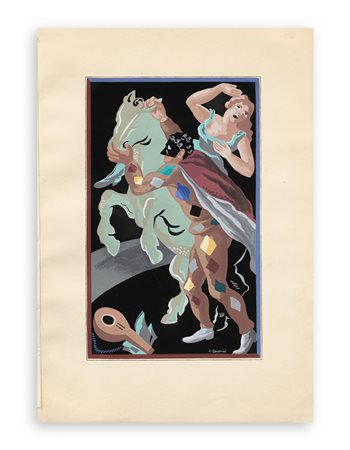 GINO SEVERINI (1883-1966) - Le prousses d'Arlequin, 1930