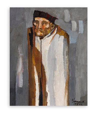 TRENTO LONGARETTI (1916-2017) - Vecchio in bianco e grigio, 1972