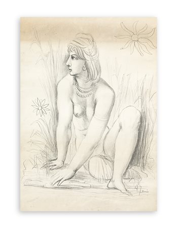 ACHILLE FUNI (1890-1972) - Senza Titolo (Figura), 1962-1963 circa