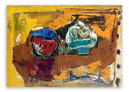 GUIDO PAJETTA (1898-1987) - Composizione con anguria, 1968