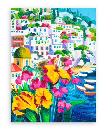 ATHOS FACCINCANI (1951) - Positano e il giallo, 2001