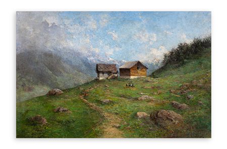 ROBALDO CASALINI BALDELLI (1866-1932) - Paesaggio alpino