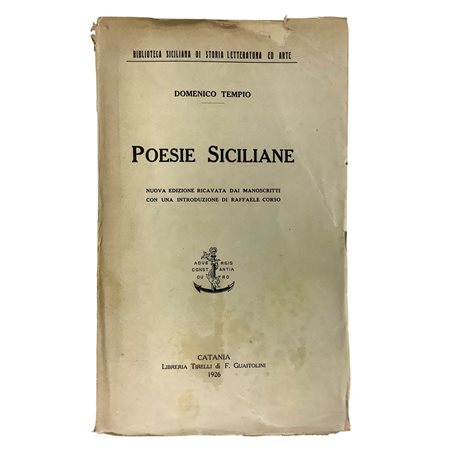 Domenico  Tempio - Poesie siciliane, 1926