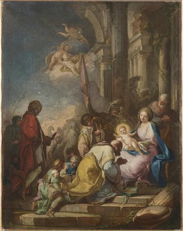 Giacinto Diano (Pozzuoli 1731 - Napoli 1803) e bottega

"Adorazione dei Magi"
o