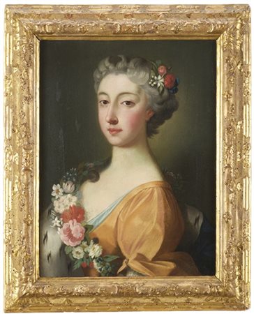 Maestro veneto della prima metà del secolo XVIII

"Ritratto di dama con una ghi