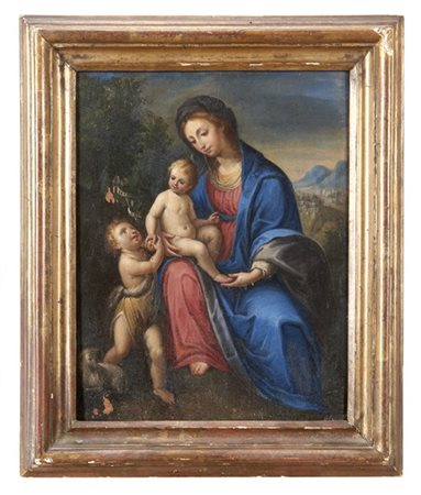 Maestro lombardo della metà del secolo XVII

"Madonna con Bambino e san Giovann