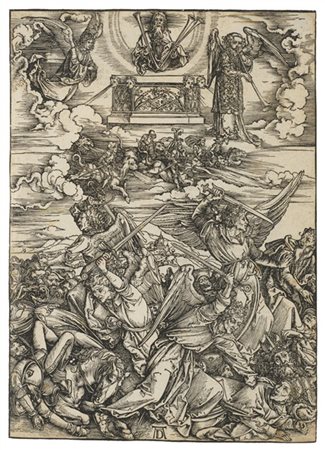 ALBRECHT DURER "I quattro angeli vendicatori", dalla serie dell'Apocalisse, ediz