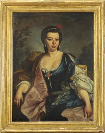 Marco Benefial "Ritratto di giovane donna"
olio su tela (cm 101,5x75)
in antica