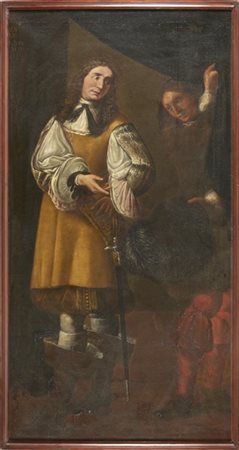 Maestro lombardo del secolo XVII

"Ritratto di cavaliere con paggio"
olio su te