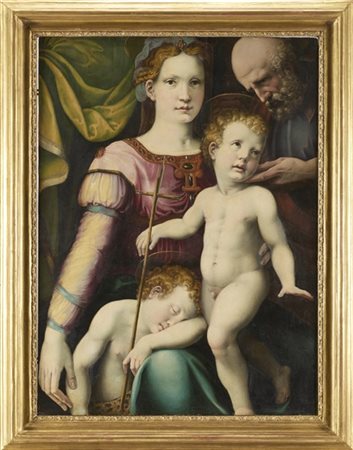 Maestro toscano della metà del secolo XVI

"Sacra Famiglia con san Giovannino"