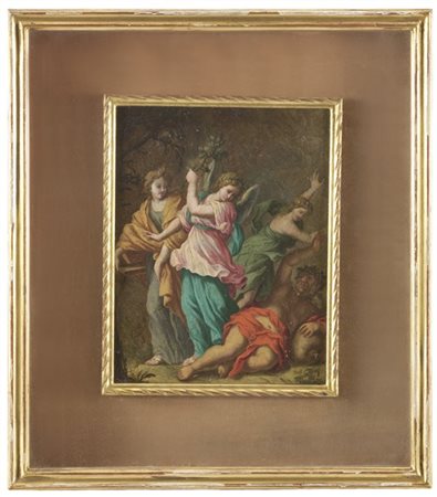Scuola del secolo XVIII

"Baccanale"
olio su rame (cm 22x17)
in cornice
(difett