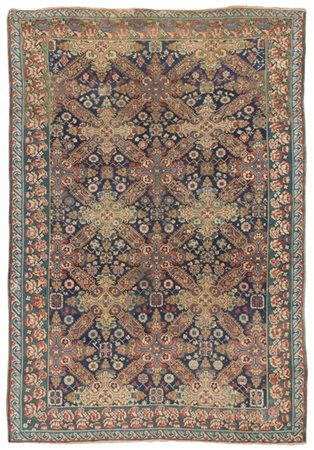 Tappeto Seichur, Caucaso, secolo XIX. Decoro con due file di croci di Sant'Andr