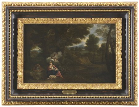 Ambito di Pier Francesco Mola, seconda metà del secolo XVII

"Riposo durante la