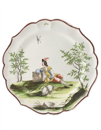 Manifattura di Felice o Giuseppe Maria Clerici, Milano, 1770-1790. 
Piatto in m