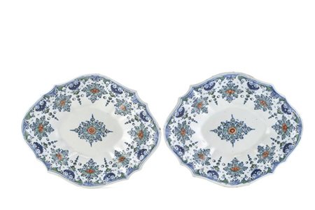 Manifattura Coppellotti o Rossetti, Lodi o Torino, 1740-1760 ca.
Coppia di piat