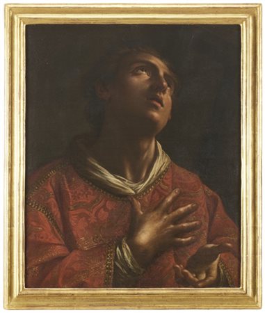 Maestro emiliano della metà del secolo XVII

"San Lorenzo in estasi"
olio su te