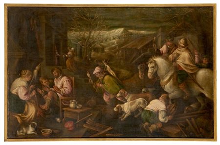 Scuola veneta del secolo XVII

"Allegoria del mese di Gennaio"
olio su tela (cm