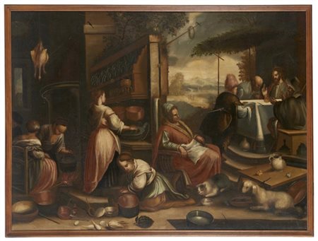 Scuola veneta del secolo XVII

"Cena in Emmaus"
olio su tela (cm 111x147)
in co