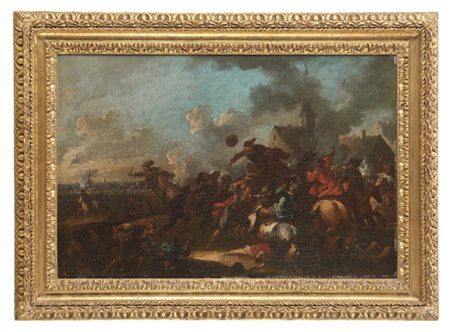 August Querfurt (attr.)

Coppia di dipinti ad olio su tela raffiguranti "Scene d