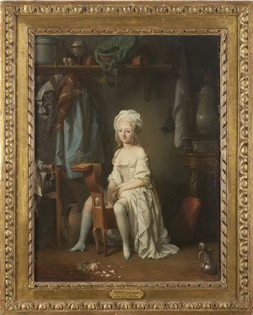 Ambito di Louis-Léopold Boilly, metà del secolo XIX

"La toilette intime" o "La