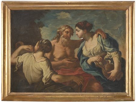 Scuola romana della seconda metà del secolo XVIII

"Loth e le figlie"
olio su t