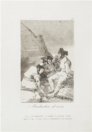 Francisco José Goya y Lucientes "Muchachos al avio", dalla serie "Los Caprichos"
