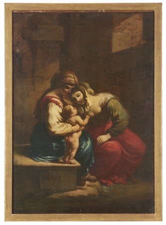 Scuola emiliana del secolo XVIII

"Madre con il figlio e una figura femminile"