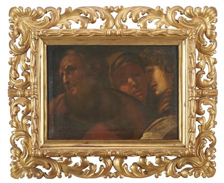 Scuola della seconda metà del secolo XVII

"Tre personaggi"
olio su tela (cm 39