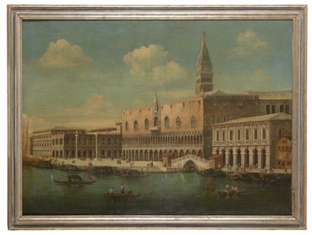 Maestro veneto del secolo XIX

"Veduta di Palazzo Ducale a Venezia"
olio su tel