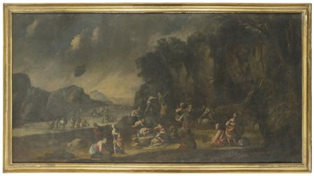 Scuola lombarda dell'inizio del secolo XVIII

"Mosè fa scaturire l'acqua dalla