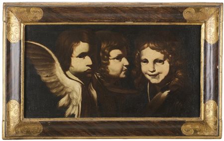 Giovanni Antonio Galli (attr.)

"Tre angioletti"
olio su tela (cm 37x70)
in anti