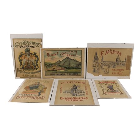 Lotto di 10 locandine pubblicitarie