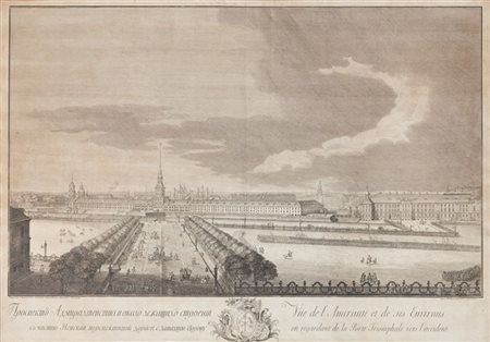 Grigory Anikeevich Kachalov. "Veduta dell'Ammiragliato e dei suoi dintorni guar