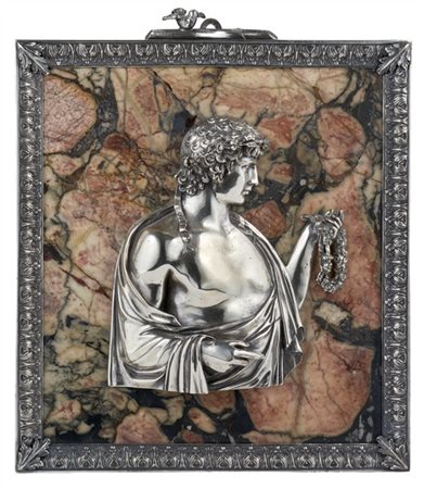 Pietro Belli (Roma 1780-1828).
Antinoo dal marmo di Villa Albani, altorilievo i