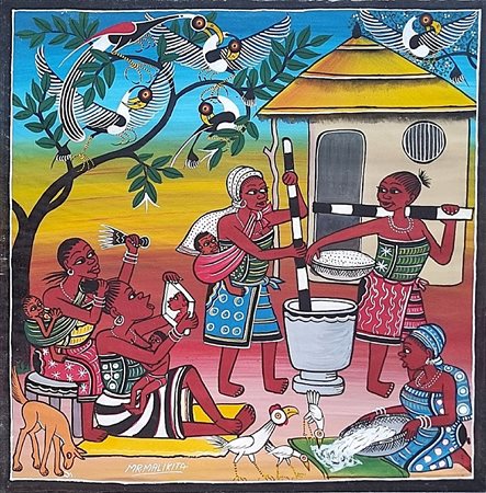 MALIKITA M. MARUS Tanzania 1964 "Vita di villaggio"